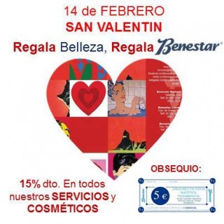 Feliz San Valentín Benestar centro estética Barcelona