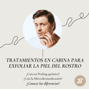 Tratamientos en cabina para exfoliar la piel del rostro...