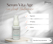 SÉRUM VITAGE CON ÁCIDO HIALURÓNICO, SILICIO ORGÁNICO, MATRIKINE Y DAMAE
